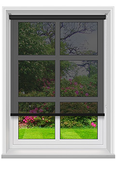 Voile Charcoal Noir Roller Blind