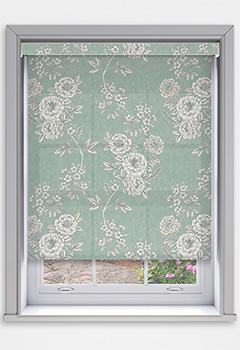 Tallulah Duck Egg Dimout with Cassette Roller Blind