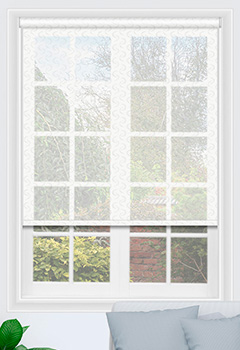 Aurora White Roller Blind