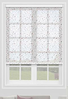 Cotton Flower Blush Roller Blind