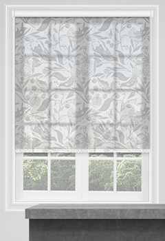 Folk Silver Roller Blind