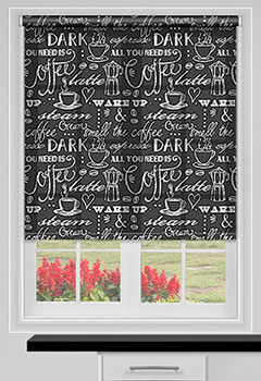 Hemingford Black Roller Blind