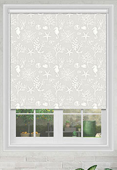 Seahorse White Roller Blind