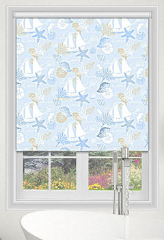 Star Fish Sky Blue Roller Blind
