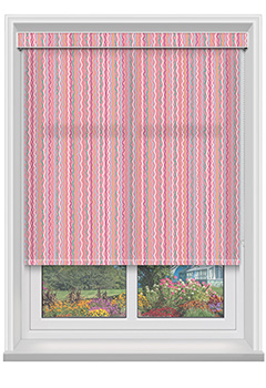 Bounce Pink with Cassette Roller Blind