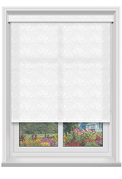 Molina White with Cassette Roller Blind