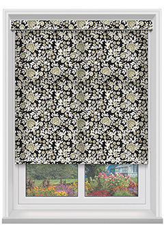 Rosalee Ebony with Cassette Roller Blind