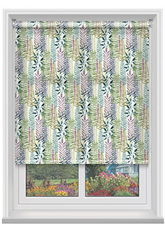 Botanic Violet Roller Blind
