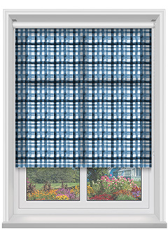 Gingham Marine Roller Blind