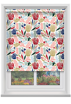 Ocean Crimson Roller Blind