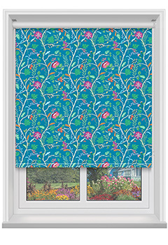 Tree of Life Teal Roller Blind