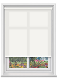 Polaris White Dimout Roller Blind