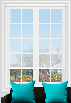 Cadence White Roller Blind