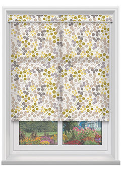 Burst Citrus with Cassette Roller Blind