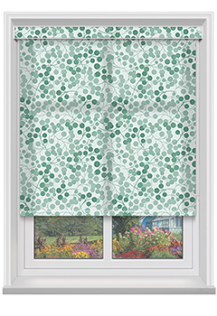 Burst Teal with Cassette Roller Blind