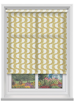 Wave Ochre Roller Blind