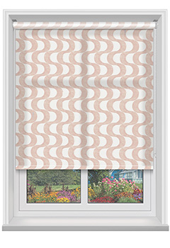 Wave Rose Roller Blind