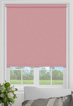 Made To Measure Plain Dim-out Complete Roller Blind Splash Bossa Pink