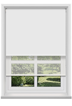 Double Roller Paper White & Cotton Voile 