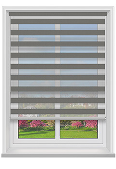 Luna Slate Day & Night Roller Blind