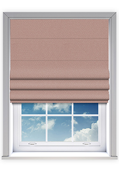 Juno Blush Blockout Roman Blind