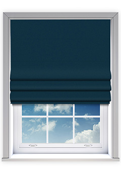 Haven Indigo Roman Blind