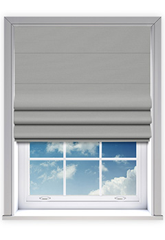 Trace Silver Roman Blind