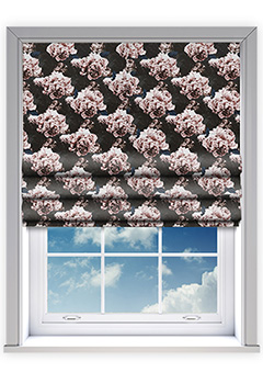 Belle Peony Roman Blind