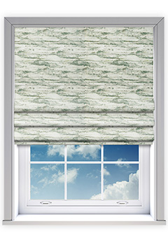 Canvas Moss Roman Blind