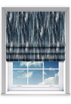 Cielo Indigo Roman Blind