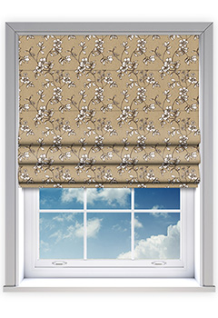 Flores Biscuit Roman Blind