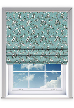 Flores Mineral Roman Blind