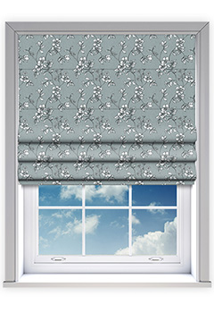 Flores Mist Roman Blind