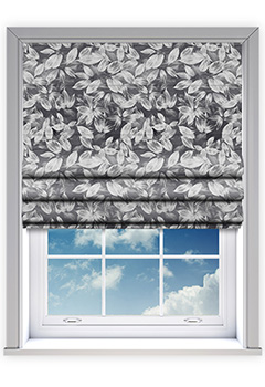 Folina Slate Roman Blind