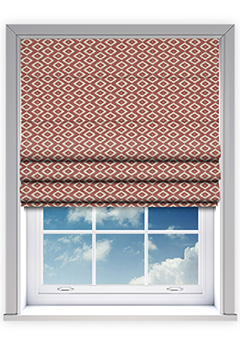 Lovella Red Roman Blind