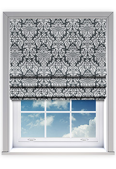 Riva Graphite Roman Blind