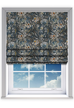 Verdant River Roman Blind