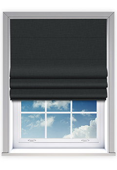 Lora Carbon Roman Blind