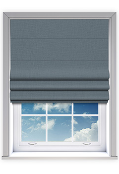 Lora Steel Roman Blind