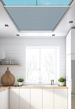 Blackout Elan Denim Duette Roof Blind