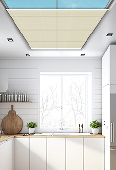 Elan Sand Stone Duette Roof Blind