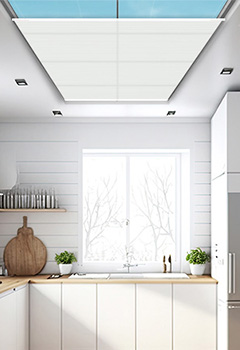 Hesper Cotton White Roof Blind