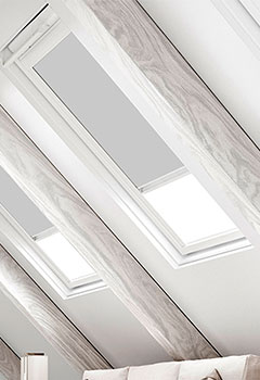 Bella Dove Blockout Keylite Skylight Blind