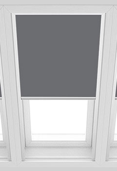 Unilux Anthracite PVC Blockout Keylite Skylight Blind