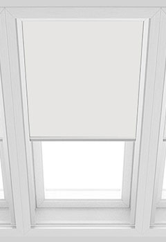Unilux White PVC Blockout Keylite Skylight Blind