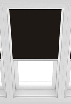 Unilux Black PVC Blockout Blinds4uk For Velux Blind