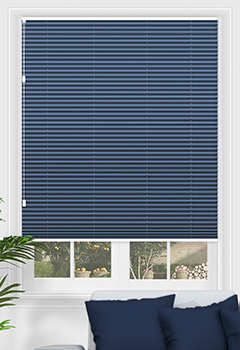 Blenheim Indigo Pleated Thermal Blind