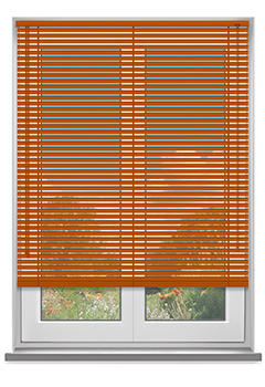 Atomic Bright Orange Venetian Blind