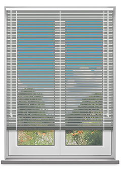 50mm Silver Aluminium Venetian Blind