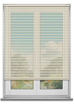 Cream 25mm Aluminium Venetian Blind